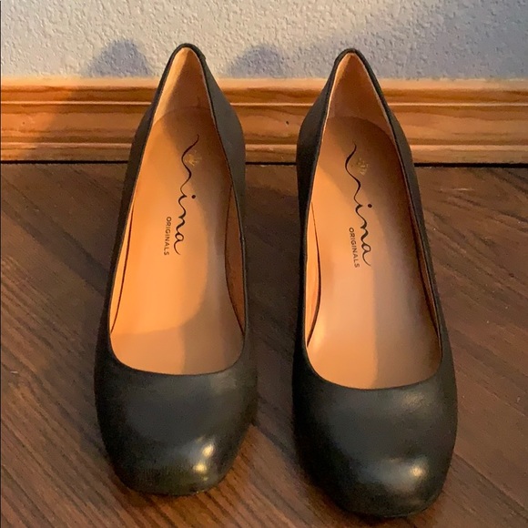 Soft black leather elegant shoe mother of Pearl - Picture 5 of 7